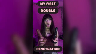 JesterSlut – My First Double Penetration EVER