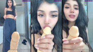 Woffee – Licking A Dildo While Staring Into The Camera